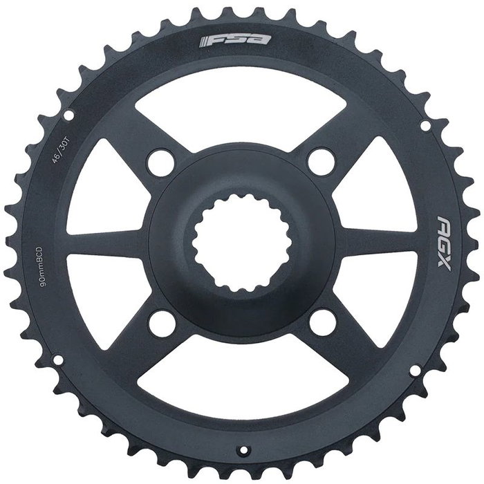 FSA AGX+ Gossamer Pro DM 48D Aluminium Negro FSA AGX+ Gossamer Pro DM 48D Aluminium Negro