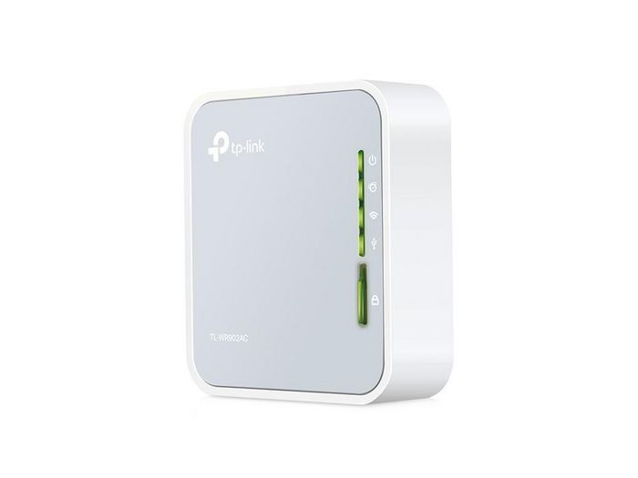 TP-Link TL-WR902AC - Routeur de voyage Wi-Fi AC750, compact, double bande (2,4 GHz / 5 GHz), avec port USB 2.0 pour partage de fichiers et charge