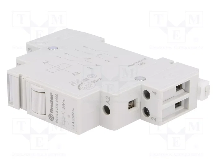 FINDER Relais d'installation 20.23 bistable, d'impulsion, NC + NO, 16A, 24V AC FINDER Relais d'installation 20.23 bistable, d'impulsion, NC + NO, 16A, 24V AC
