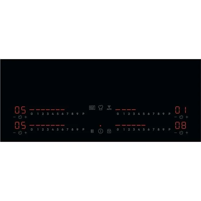 Electrolux EIV66453I - Plaque à induction 4 foyers - 7350 W - Verre trempé - Fonctions sécurité