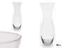 GIFTDECOR Vase en Verre Transparent à Col Ouvert 41cm