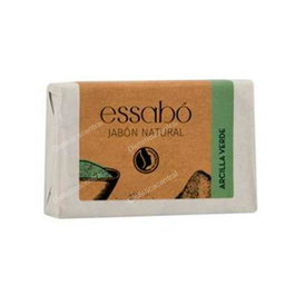 Essabo Savon Argile Verte 100g - Naturel Vegane Purifiant Peau Grasse
