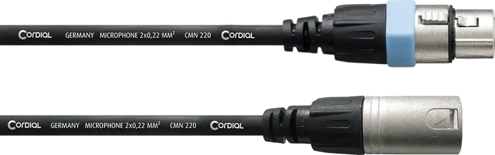 CORDIAL Câble Microphone XLR 20 Mètres - Connectique Audio Professionnelle