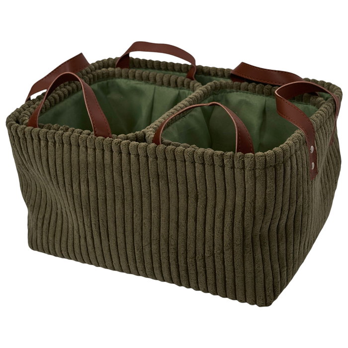 Home Deco Factory Lot de 3 Paniers de Rangement Verts Cocooning