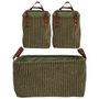 Home Deco Factory Lot de 3 Paniers de Rangement Verts Cocooning