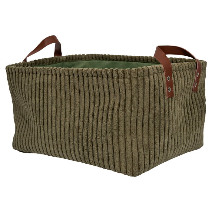 Home Deco Factory Lot de 3 Paniers de Rangement Verts Cocooning