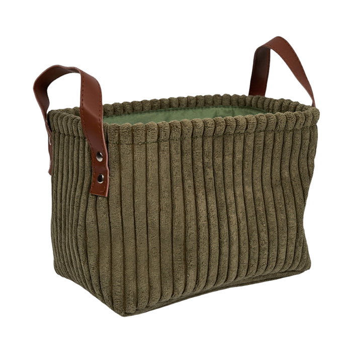 Home Deco Factory Lot de 3 Paniers de Rangement Verts Cocooning