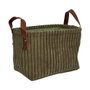 Home Deco Factory Lot de 3 Paniers de Rangement Verts Cocooning