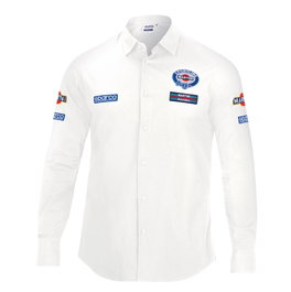 Sparco Chemise à manches longues Martini-R Blanc Taille S