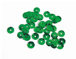 Innspiro Paillettes Argenté Vert 7mm 500g