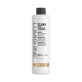 Joico Lumishine Demi Liquid Clear 300 mL - Système de coloration liquide sans ammoniace, offre jusqu'à 2x plus de brillance et protection nutritive