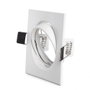 Aro Foco Downlight Basculante Carré Blanc 83/83mm