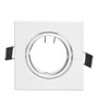 Aro Foco Downlight Basculante Carré Blanc 83/83mm