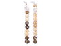 Giftdecor Sac de 10 boules naturelles en fibres mélangées assorties 6x65x6 cm (Set de 24)
