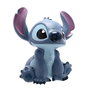Disney Tirelire Stitch en résine bleue vintage de Lilo & Stitch avec bouchon en caoutchouc pour récupérer les pièces facilement