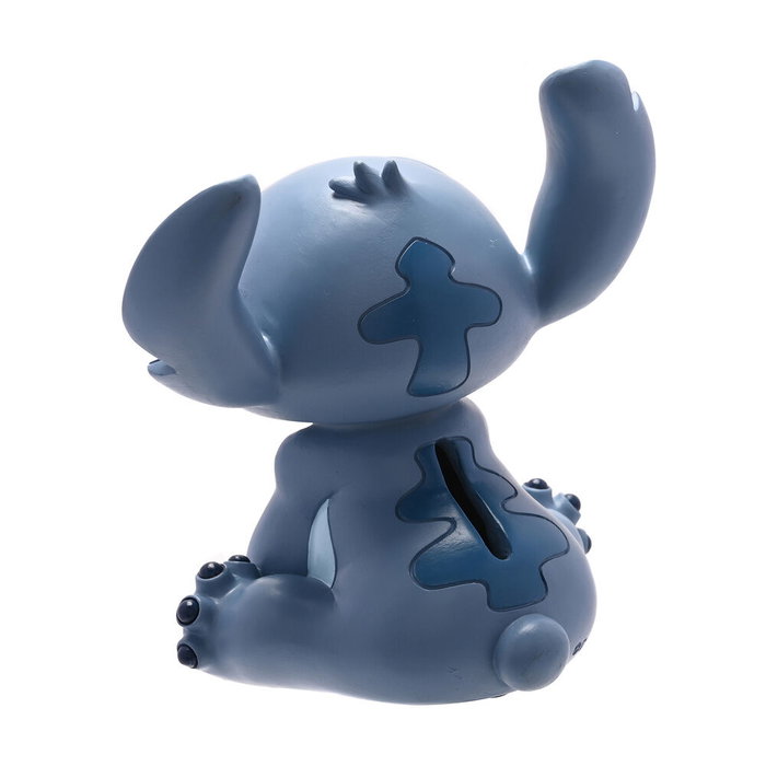 Disney Tirelire Stitch en résine bleue vintage de Lilo & Stitch avec bouchon en caoutchouc pour récupérer les pièces facilement