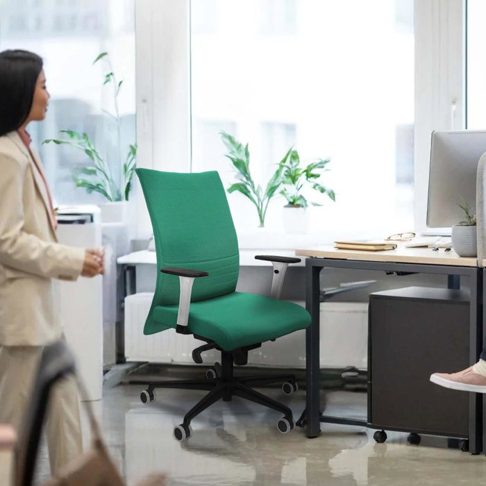 Piqueras Y Crespo Chaise de bureau Albacete confidente, mécanisme Sincro, Lila