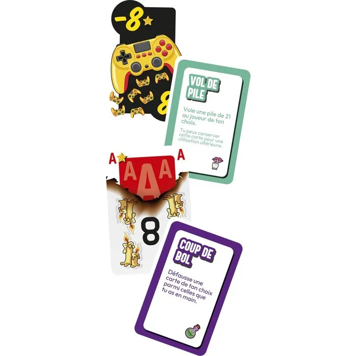 Lansay PILE POIL 21 - Jeu de cartes et de société délirant - À partir de 8 ans - Règles simples et retournements garantis Lansay PILE POIL 21 - Jeu de cartes et de société délirant - À partir de 8 ans - Règles simples et retournements garantis