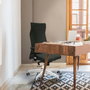 Piqueras Y Crespo Fauteuil Albacete Morado avec mécanisme synchrone et base blanche