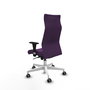 Piqueras Y Crespo Fauteuil Albacete Morado avec mécanisme synchrone et base blanche
