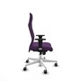 Piqueras Y Crespo Fauteuil Albacete Morado avec mécanisme synchrone et base blanche