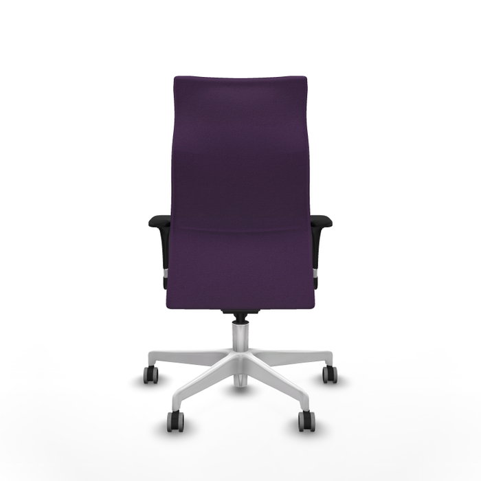 Piqueras Y Crespo Fauteuil Albacete Morado avec mécanisme synchrone et base blanche