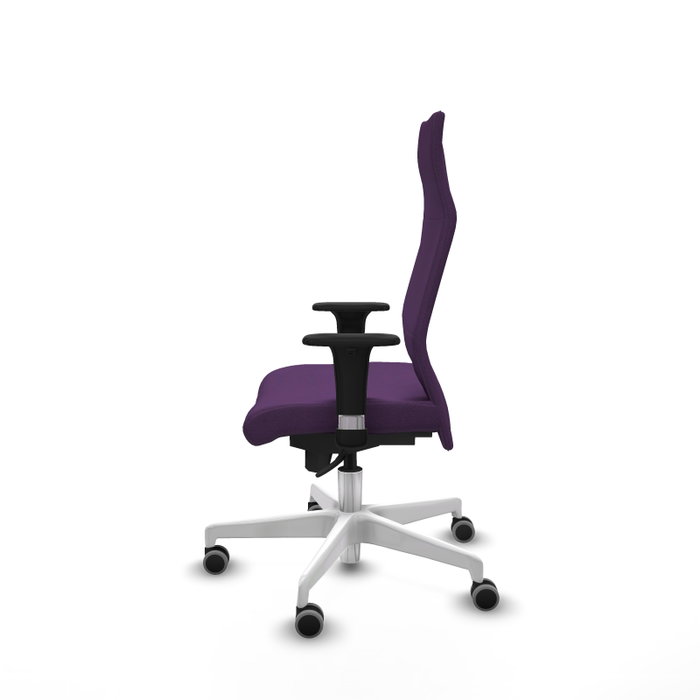 Piqueras Y Crespo Fauteuil Albacete Morado avec mécanisme synchrone et base blanche