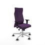 Piqueras Y Crespo Fauteuil Albacete Morado avec mécanisme synchrone et base blanche