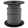 GSC Evolution Câble textile tressé 10M (2x0.75mm) Gris foncé