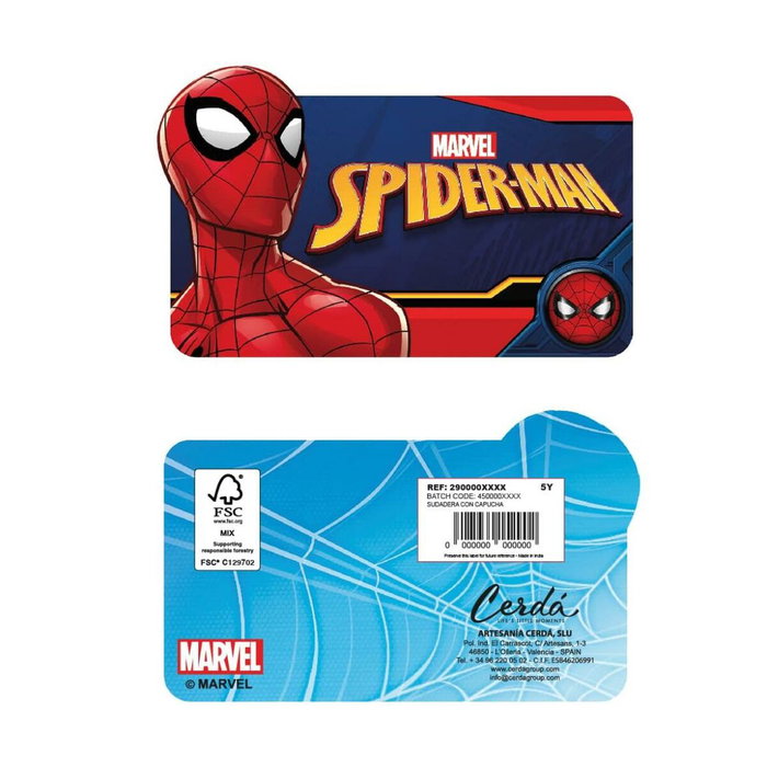 Sweat à capuche enfant Spider-Man Bleu