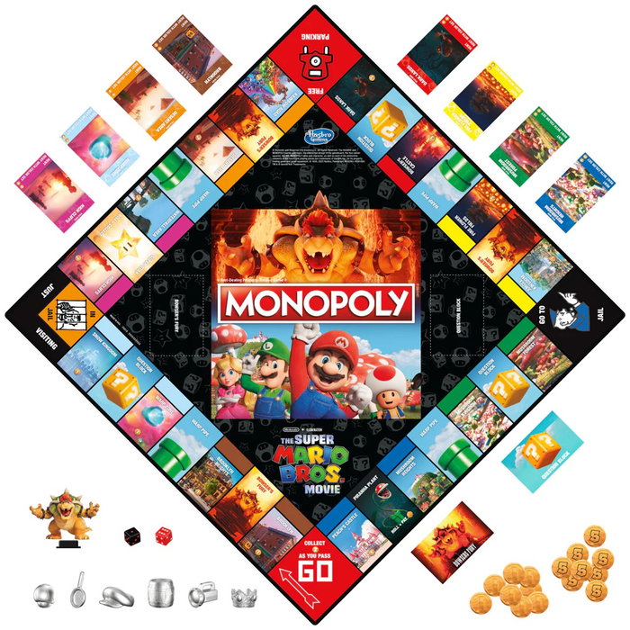 Hasbro Games Monopoly Super Mario Movie F6818 - Jeu de société - Version espagnol - À partir de 8 ans