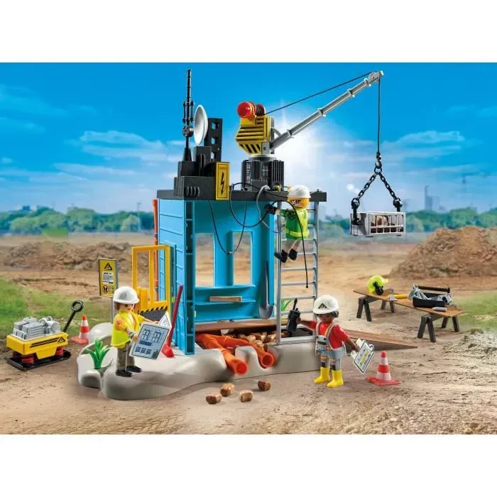 PLAYMOBIL 71650 - My Life La Construction - Set Ouvriers et Chantier avec 138 Pièces - Promo Pack - Dès 4 ans PLAYMOBIL 71650 - My Life La Construction - Set Ouvriers et Chantier avec 138 Pièces - Promo Pack - Dès 4 ans