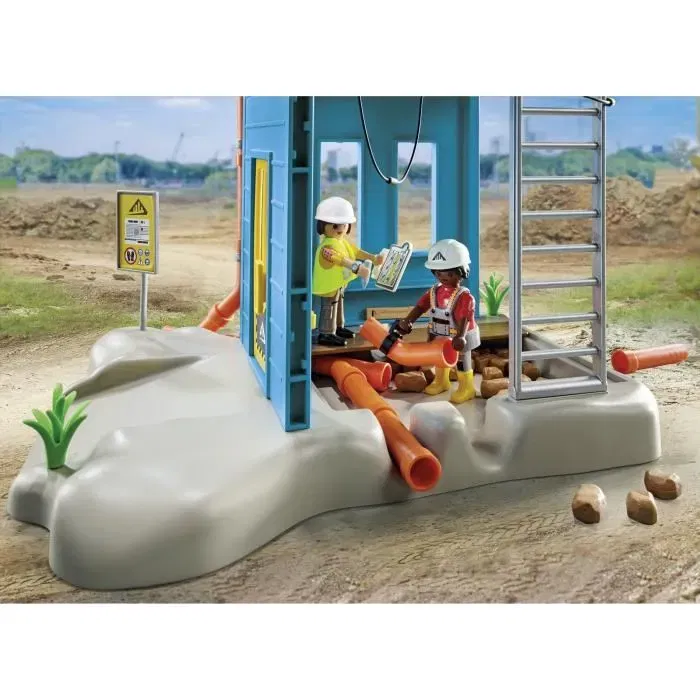 PLAYMOBIL 71650 - My Life La Construction - Set Ouvriers et Chantier avec 138 Pièces - Promo Pack - Dès 4 ans PLAYMOBIL 71650 - My Life La Construction - Set Ouvriers et Chantier avec 138 Pièces - Promo Pack - Dès 4 ans
