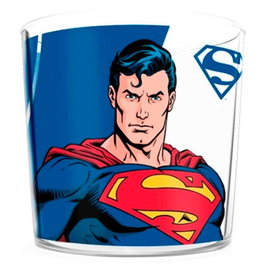SD TOYS - Tasse en Verre Superman DC Comics - Tasse à Dessin pour Collection