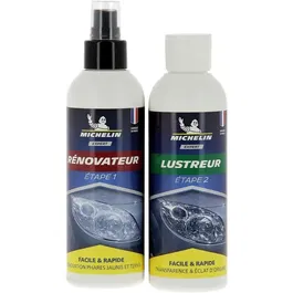 MICHELIN Kit Expert Rénovation Optiques de Phares - Spécial Contrôle Technique - Simple et Rapide - Inclut Rénovateur et Disques