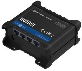 Teltonika Networks RUT951 Routeur cellulaire industriel Ethernet WiFi/4G avec alimentation UE