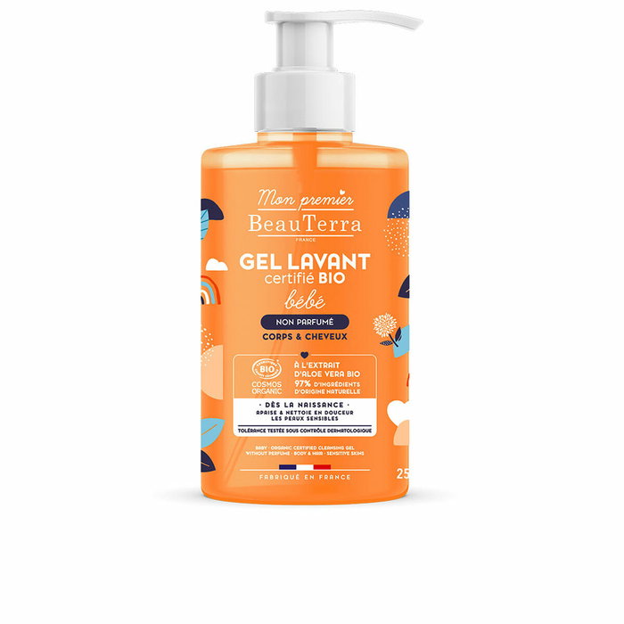 Beauterra Gel Douche Bébé Sans Parfum BIO 750 ml
