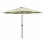 Marbueno Parasol Acier 8 Baleines D300 cm Polyester Beige Jardin Terrasse 10486