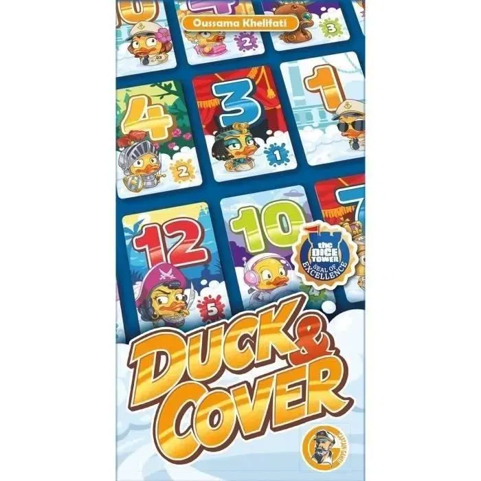 Asmodee Duck & Cover - Jeu de cartes Captain Games en français, 8 ans et +, 2 à 7 joueurs, durée 20 minutes