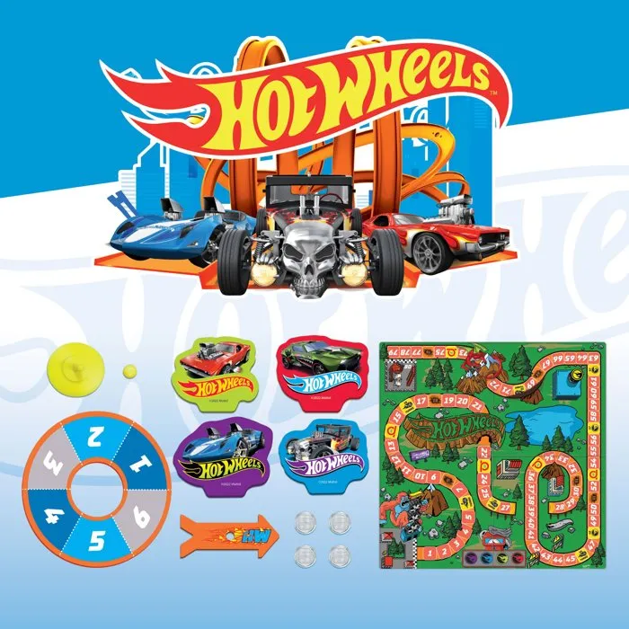 Liscianigiochi HOTWHEELS - Jeu de l'oie de parcours et de vitesse pour 2 à 4 joueurs à partir de 5 ans