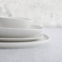Assiette plate Bidasoa Fosil Blanc Céramique Carré 21,1 x 20,3 x 2,3 cm (9 Unités)