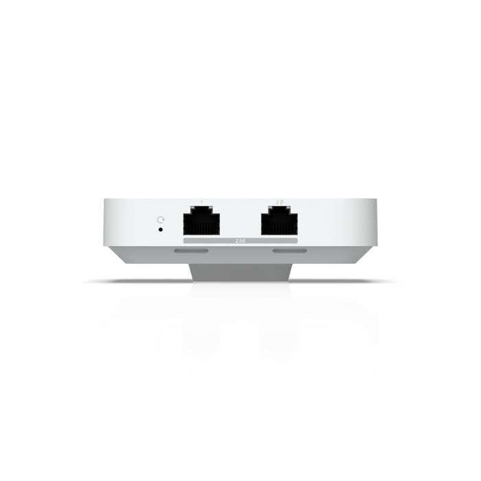 Ubiquiti Point d'accès WiFi 7 mural 115 m² 4 flux - Switch 2.5 GbE PoE 13W intégré - Pour environnements d'accueil