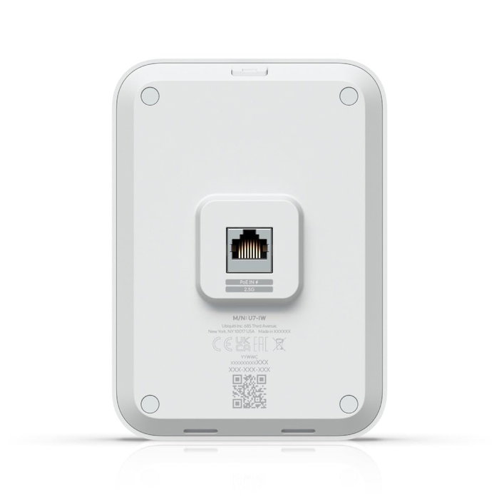 Ubiquiti Point d'accès WiFi 7 mural avec 3 ports 2.5 GbE PoE