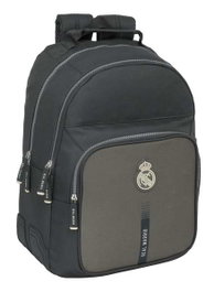Safta Mochila doble adapt.carro real madrid 3ª equipacion 24/25 - Sac à dos double adaptation chariot Real Madrid 3ème équipement 24/25, 32 x 42 x 15 cm