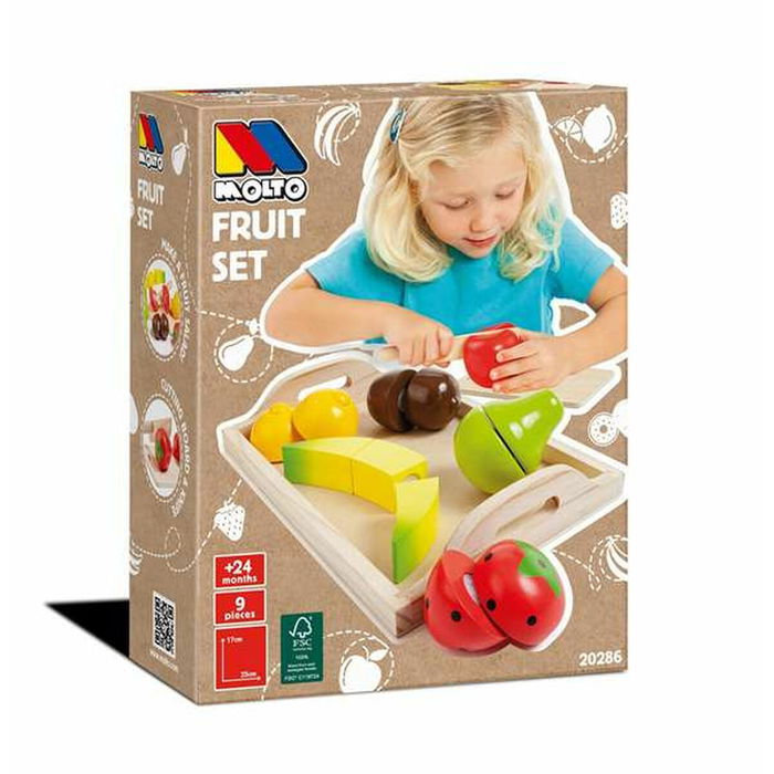 Set de jouets alimentaires Moltó 9 Pièces Fruits Set de jouets alimentaires Moltó 9 Pièces Fruits