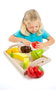 Molto Plateau à fruits en bois avec 9 pièces - Jeu d'imitation en bois pour enfants dès 1 an