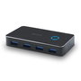 Lindy Commutateur de partage USB 3.0, 2 ordinateurs vers 4 périphériques, avec port audio 3.5mm, Plug & Play, rétrocompatible USB 2.0/1.1