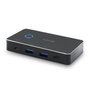 Lindy Commutateur de partage USB 3.0, 2 ordinateurs vers 4 périphériques, avec port audio 3.5mm, Plug & Play, rétrocompatible USB 2.0/1.1