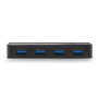 Lindy Commutateur de partage USB 3.0, 2 ordinateurs vers 4 périphériques, avec port audio 3.5mm, Plug & Play, rétrocompatible USB 2.0/1.1