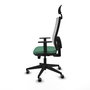 Chaise de Bureau avec Appui-tête Piqueras y Crespo 1D066G1 Vert émeraude